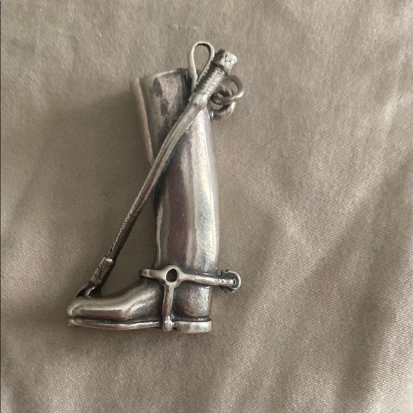 Jewelry - Sterling Silver Riding Boot Pendant 925